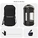 Hydro Gallon® - 1 Gallon Water Bottle Jug with Insulated Sleeve and Straw Lid, Handle, Time Marker, Pocket, Shoulder Strap. Daily Intake Leakproof BPA free Large Big Bottle Men. 128oz (Black)