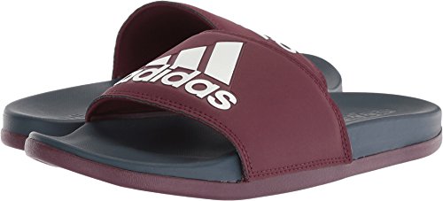 Image of adidas Performance Men's Adilette CF+ Logo Slide Sandal, Maroon /Collegiate Navy /White, 9 M US
