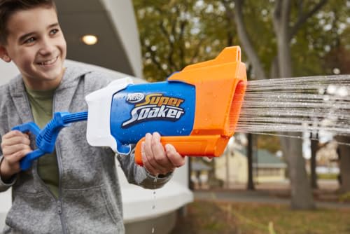 Nerf Super Soaker Rainstorm, Blaster à Eau, Jouet pour Enfants dès 6 Ans, Garçons et Filles, Jeu d’Arrosage Extérieur, Capacité 650 ML, Multicolore