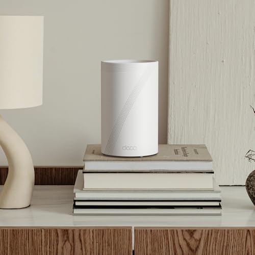 TP Link Deco BE65 Pro V1 Système Wi Fi 2 routeurs jusqu'à 5800 pieds carrés maillage 1GbE 2.5GbE 5GbE Wi Fi 7 Bande - vue 8