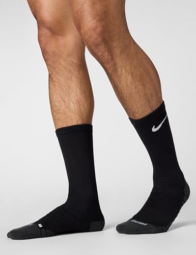 NIKE NBA クルーソックス Lサイズ（EUR42-46）ブラック4足セット Amazon.co.jp: ナイキ(NIKE) 3P DRI-FIT クッション クルー ソックス