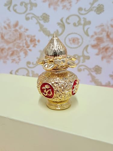 Image of ARNAVIRA 24K Gold Plated Kalash with Coconut Statue 3.5 Inch for Pooja Room /Home Decor /Gifting