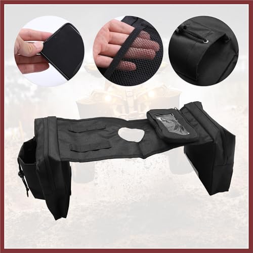 Bolsa Alforja para ATV UTV 31x8x3 cm Negra 600D Oxford miniatura 4