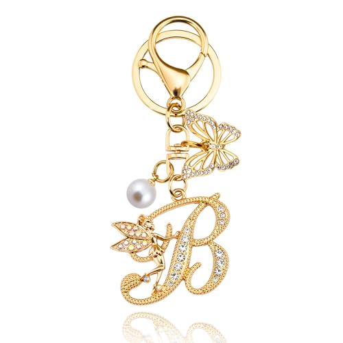 Wrpixe Initial Keychain Bag Charm Women Purse Charms for Handbags