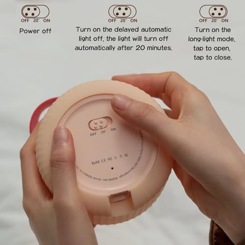Image of Cute Lantern Night Lights for Children, Rechargeable Soft Light, Nursery Lamp, Bedrooms, Desks, and Lovely Gifts for Boys and Girls