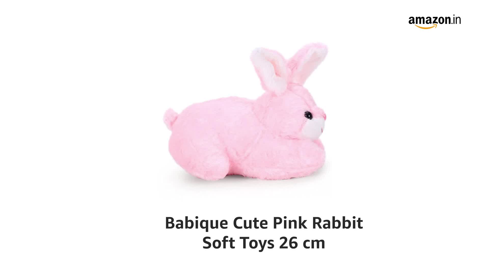 Buy Babique Cute Pink Rabbit soft Toys 26 cm (pink) Online at Low