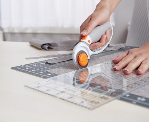 Fiskars 195240-1001 Cortador rotativo de troca de lâmina de titânio, 45 mm
