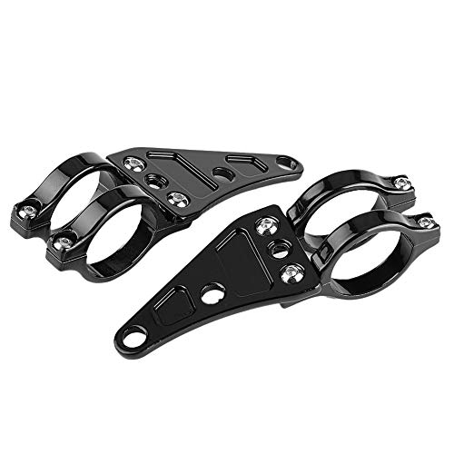 2-teilige Motorrad-Scheinwerfer-Montagehalterung Scheinwerfer-Montagehalterung 38 mm-41 mm Gabelrohr Gabelrohr-Klemmen-Kit für Chopper Cafe Racer