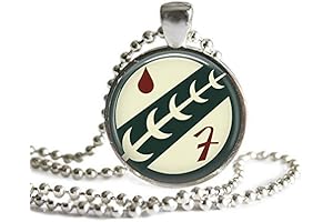 Boba Fett Mandalorian Crest Code of Honor Sterling Silver Plated Pendant Necklace