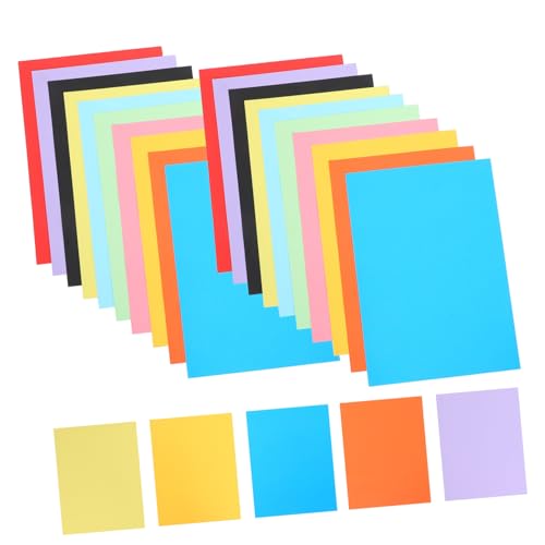 Papier cartonné épais couleur mixte scrapbooking scolaire et projet artistique DIY 50 pièces