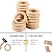 Baby Teething Toys, Silicone Chewable Teethers with Wooden Ring for Soothing Babies Gums, Rudder Chewers Shower Gift for lnfants & Toddlers, 3+ Months (6 Directions, Gray)