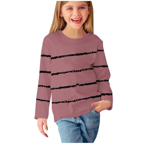 Striped Shirt for Girls Fashion Long Sleeve Top Tween Crew Neck Fall Tshirt Trendy Cute Outfits Teen Girl Clothes2