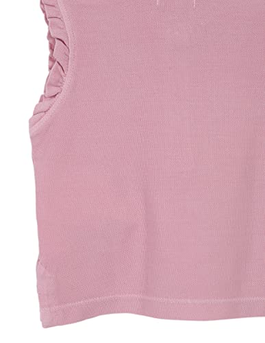 GOCCO Baby - Mädchen Polo DE Pique ROSA Cuello Y Manga VOLAN Stangen, Rosado,