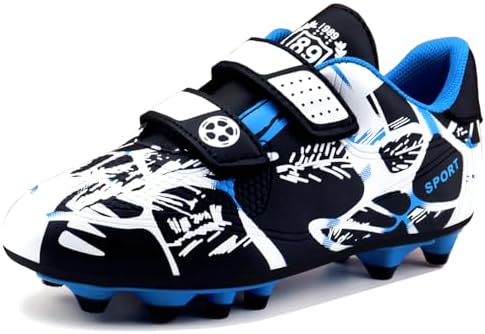 Fußballschuhe Kinder Fussballschuhe Jungen Mädchen Trainingsschuhe 28-37EU | Outdoor Kunstrasen Turf Football Shoes Unisex Fußball Schuhe Atmungsaktiv Rutschfest AG/FG Sportschuhe