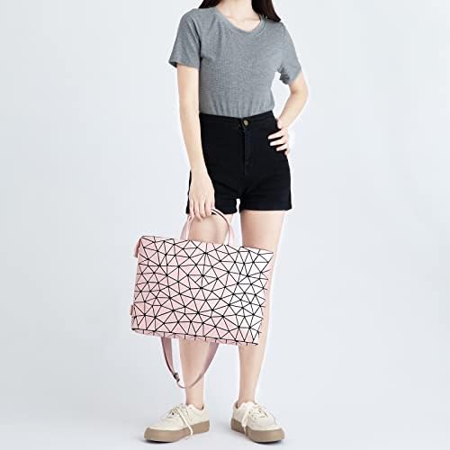 DOMISO 15.6 inch Laptop Sleeve for Women Waterproof Lightweight Business Office Briefcase Large Capacity Handbag Shoulder Bag for 15.6" laptops, Pink
