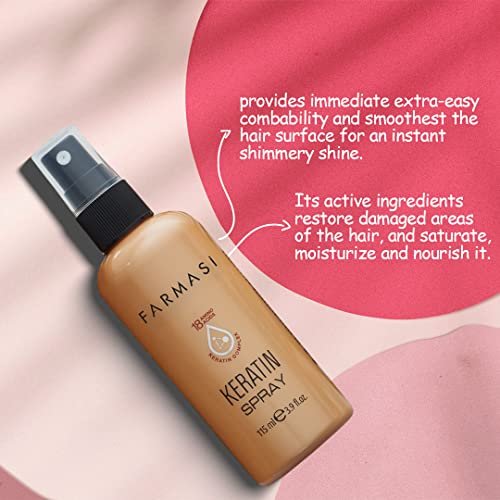 FARMASi Keratin Therapy Spray Reparador 3.9 fl oz miniatura 4