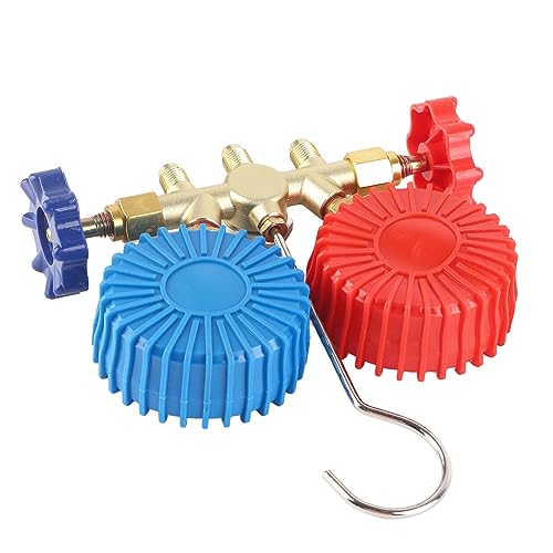 Juego de Manómetros para Aire Acondicionado en Latón R134A, Kit HVAC y Refrigeración para Técnicos miniatura 3