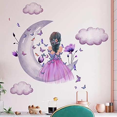 Butterfly Girl Wall Stickers for Nurseries Cover