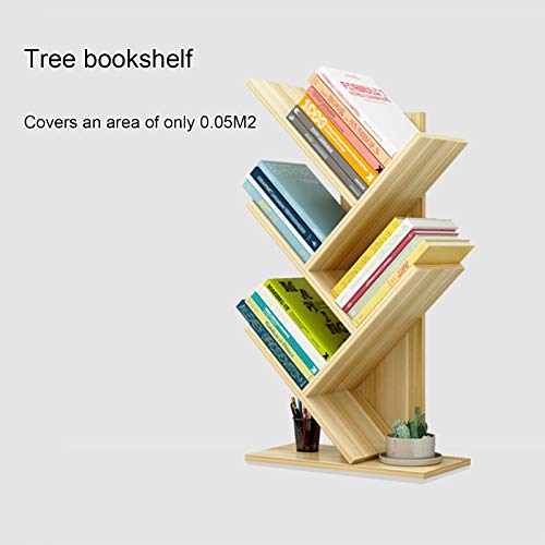 Jkghk Tree Shape Desktop Bookcase, Countertop Wood Display Shelf, Bookshelf Bookcases Locker, Home Office Storage Shelf, For Books, Magazines, Cd #TOP4