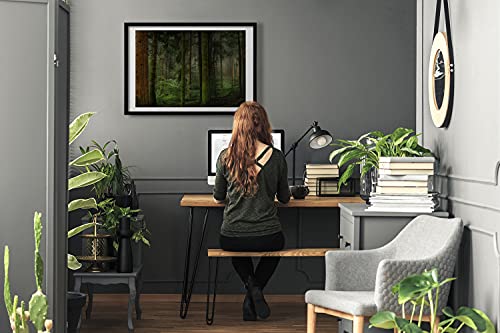 Tableau cadre MDF 70x50 cm Brouillard Dans la Foret Tulup - 2