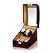 Produktbild LSRRYD 2+3 Automatikuhr Uhrenbeweger Box LED Beleuchtung 5 Drehmodi Mit Japanischen Mabuchi Motor Holz Rotierenden Uhren Display (Color : Brown-B)