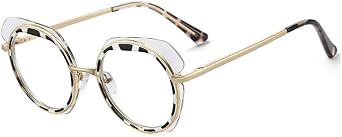 Glasses Women Vintage Round Transparent Glasses Vintage Metal Eyeglasses Spectacles