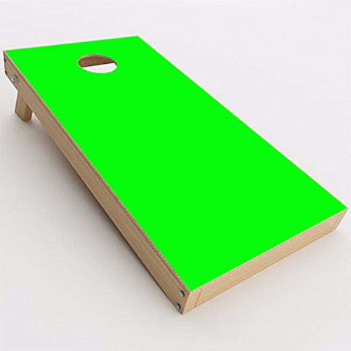 Skin Decal Vinyl Wrap for Cornhole Game Board Bag Toss (2xpcs.) / Bright Green