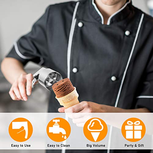 Ice Cream Scoop Stainless Steel Ice Cream Scooper With Spring-powered Trigger Big Volume Scoop Old Fashion Style scoop Nostalgic Scoop Easy To Clean