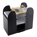 Suwimut Automatic Card Shuffler 1-6 Decks, Battery Operated Playing Card Dealer Machine Electric Casino Card Shuffler for Playing Cards, Home Card Game, Party Club Game