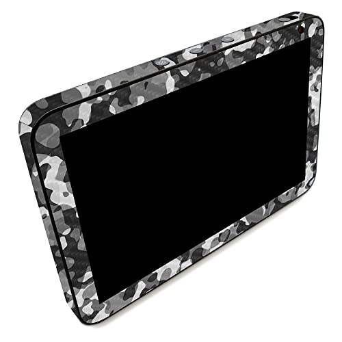Image of MightySkins Carbon Fiber Skin Compatible with Amazon Echo Show 8 (Gen 2) - Black Modern Camo | Protective, Durable Textured Carbon Fiber Finish | Easy to Apply