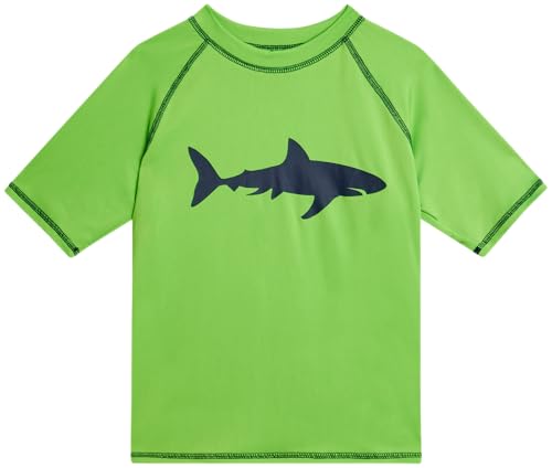 Big Chill Boys Rash Guard Set - 2 Piece UPF 50+ Quick Dry Short Sleeve Swim Shirt and Swim Trunks for Boys (Sizes: 4-14)4