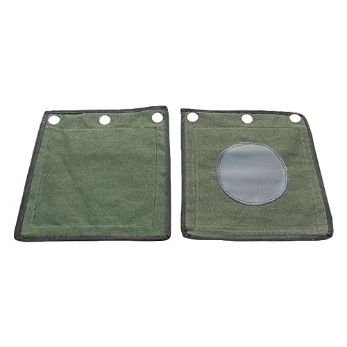 Zooboo Wing Chun Kung Fu Wall Bag Canvas Leather Kick Boxing Striking Punch Bag (Leather Army Green) #TOP2