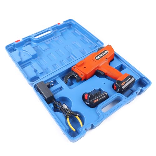 Rebar Tie Automatic Rebar Tier Gun 4400 MAh Steel Tying Machine 8-34mm Bar Tie Tool 0.31’’-1.33’’ Tightness Adjustable Rechargeable 12.8V in Tools & Home Improvement Rebar Cutters & Benders