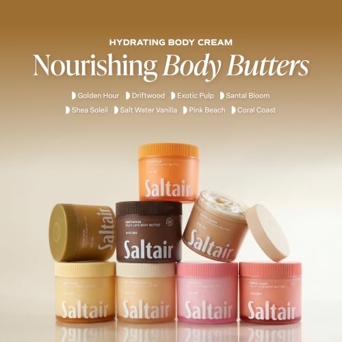 Image of Saltair Multi-Lipid Body Butter | Golden Hour Ceramide Cream | 10 oz | Creamy texture with conditioning ingredients for lasting hydration and a soft comfortable finish