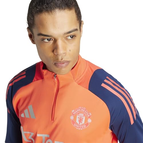 adidas Manchester United Tiro 24 - Camiseta de entrenamiento para hombre 2024 2025, Rojo/índigo, M