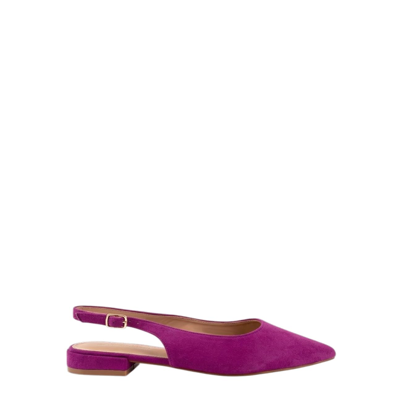 MODELISA - Zapatos Slingback para Mujer, Bailarinas de Punta con Correa Ajustable, Zapato Plano Elegante para Fiesta