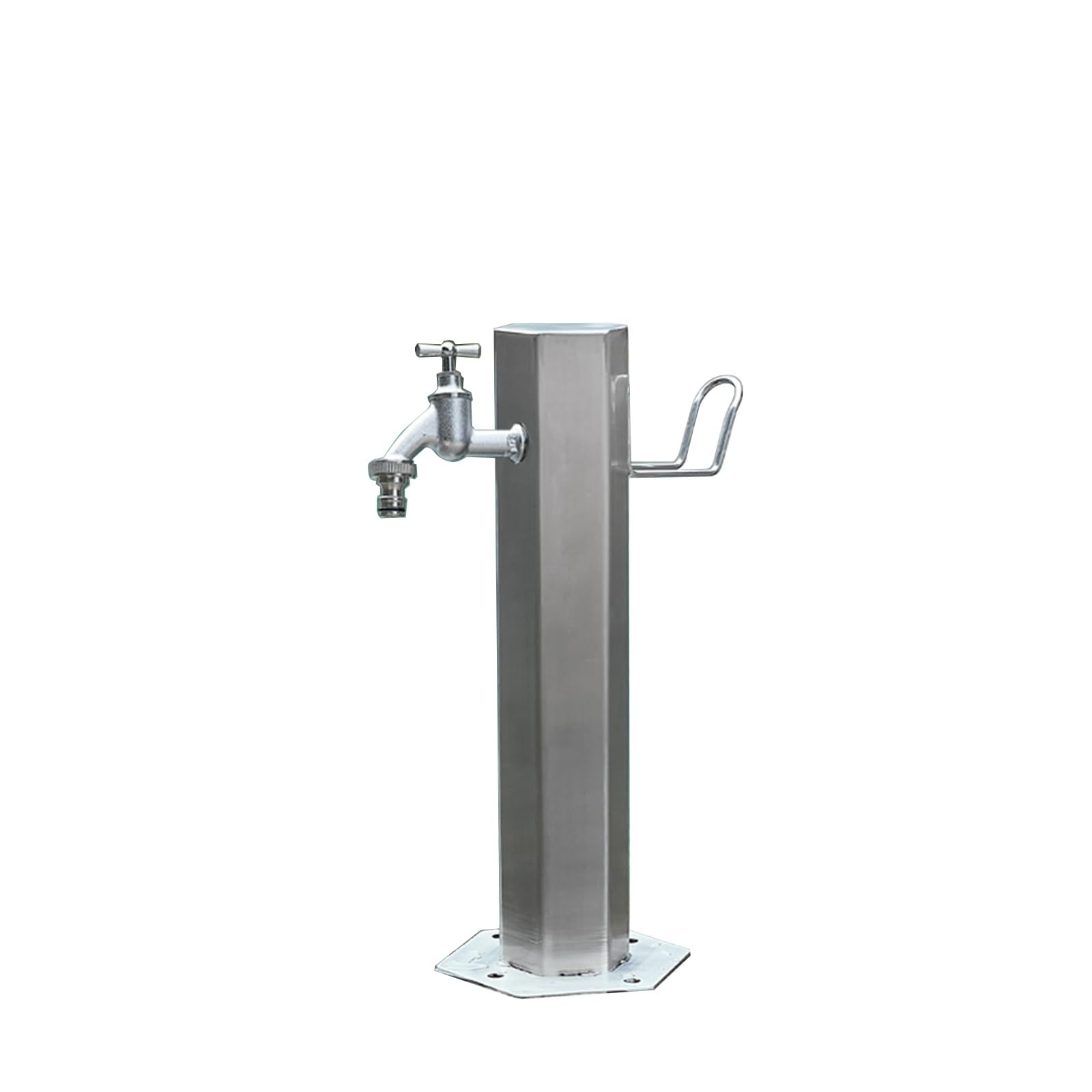 Stainless Steel Outdoor Water Column With Faucet, Freestanding Floor Antifreeze Tap, Outdoor Spigot Extender For Garden Farm Pasture Backyard Irrigation Washing,One Color-50x20.5cm/19.7x8.1in