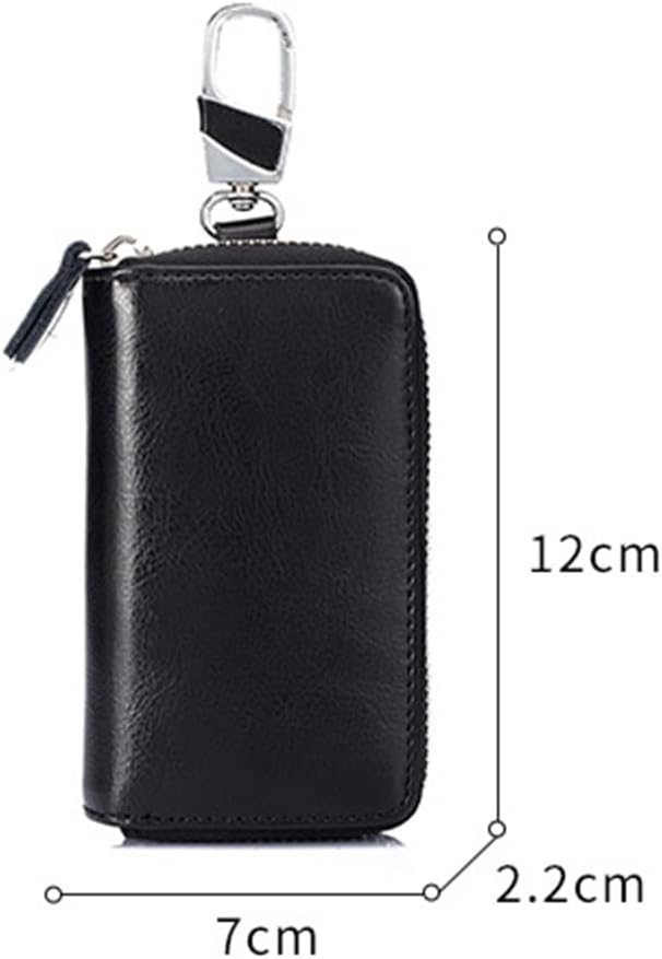 Large Capacity Multifunctional Ladies Mens Zipper Key Wallet Case with 12 Slots image 2
