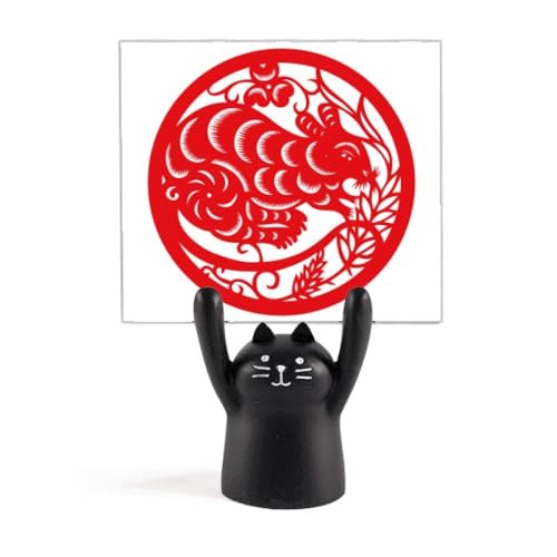 Support de mémo rat anti perte de note décor chat noir