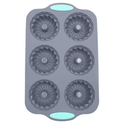 Moldes de repostería navideños, antiadherentes, 6 cavidades para fiestas, moldes de hielo, en forma de corona, para tartas, golosinas, bebidas, fiestas familiares