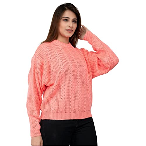 Image of Jai Geeta Hosiery Mills Launches Designer and Knitted Pullover Women Sweater These can be paired with Jeans and Legging in Winter Season Trendy Fashionable Solid