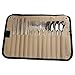 304 Stainless Steel Camping Cutlery Set with Oxford Storage Bag - Outdoor Utensils Set for Picnics, Barbecues and Camping - Spoon, Fork, Chopsticks in Waterproof Roll(12-Piece Chinese Set)