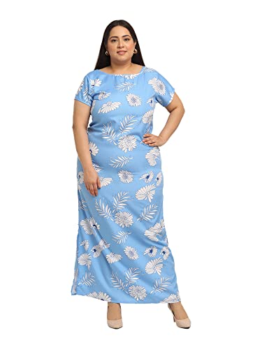 Image of Flambeur Women's Crepe Fit and Flare Maxi Dress