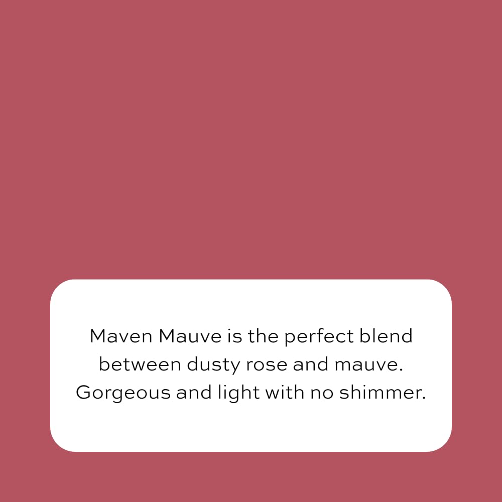 Maven - Rossetto opaco malva da donna, biologico, vegano, senza glutine, colore cremoso, nutriente, con vitamina E, colore malva tenue rosa