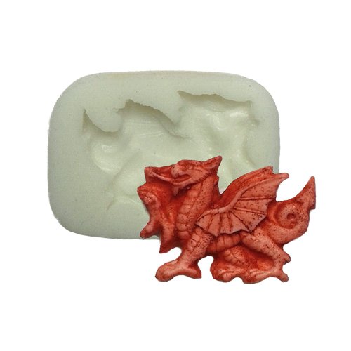 Silicone Mould - Very Very Small Welsh Dragon - Food Safe