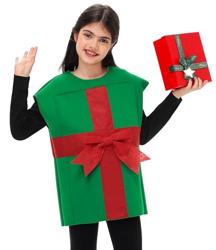 Disfraz caja de regalo navideña para niño S-XL miniatura 6