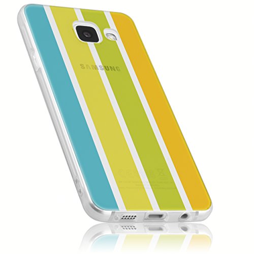 mumbi Hülle kompatibel mit Samsung Galaxy A3 2016 Handy Hülle Handyhülle Edition Sommer, gelb, 22098-Samsung Galaxy A3 2016