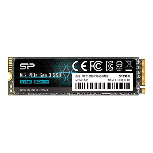 シリコンパワー SSD 1TB 3D TLC NAND M.2 2280 PCIe3.0×4 NVMe1.3 P34A60シリーズ 5年保証 SP001TBP34A60M28 シリコンパワー SSD 1TB 3D TLC NAND M.2 2280 PCIe3.0×4 NVMe1.3 P34A60シリーズ 5年保証 SP001TBP34A60M28