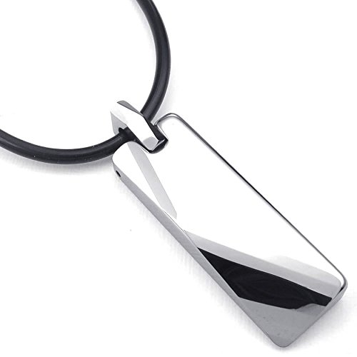 Pendentif tungstène homme et femme, le collier ajustable idéal du bureau aux sorties