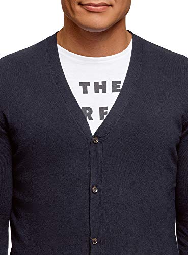 Oodji Ultra Uomo Cardigan Abbottonato in Cotone
